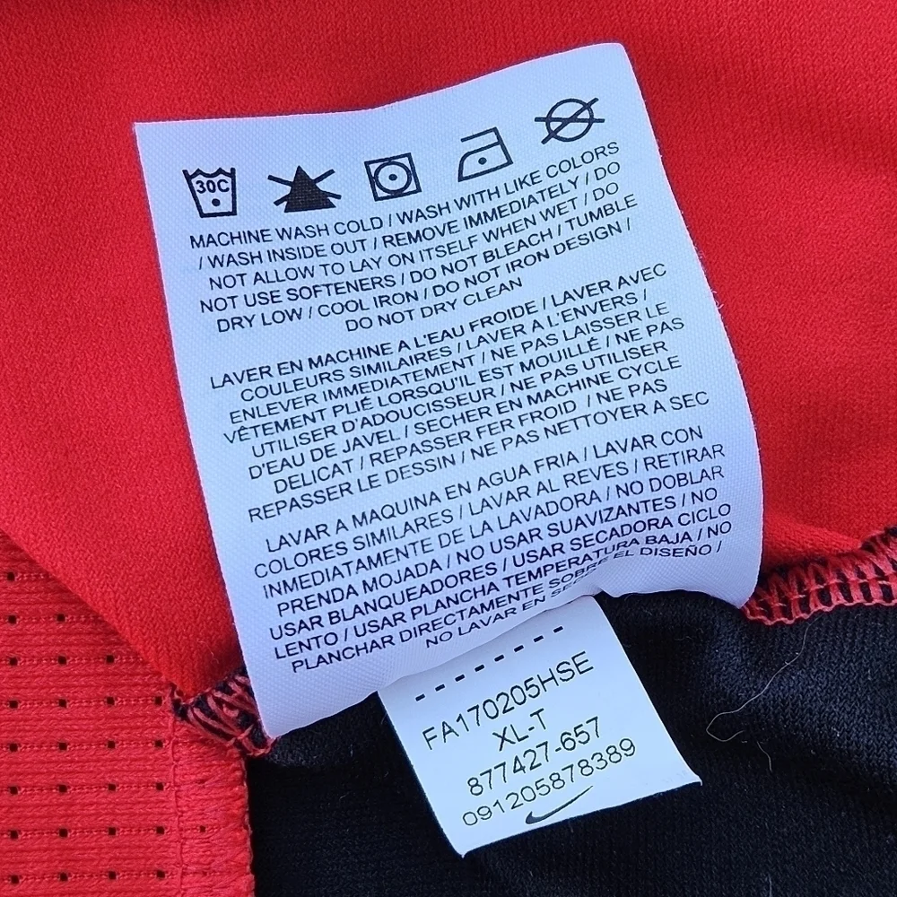 Nike Portland Trail Blazers Red Elite Shooter Performance Long Sleeve TShirt XLT